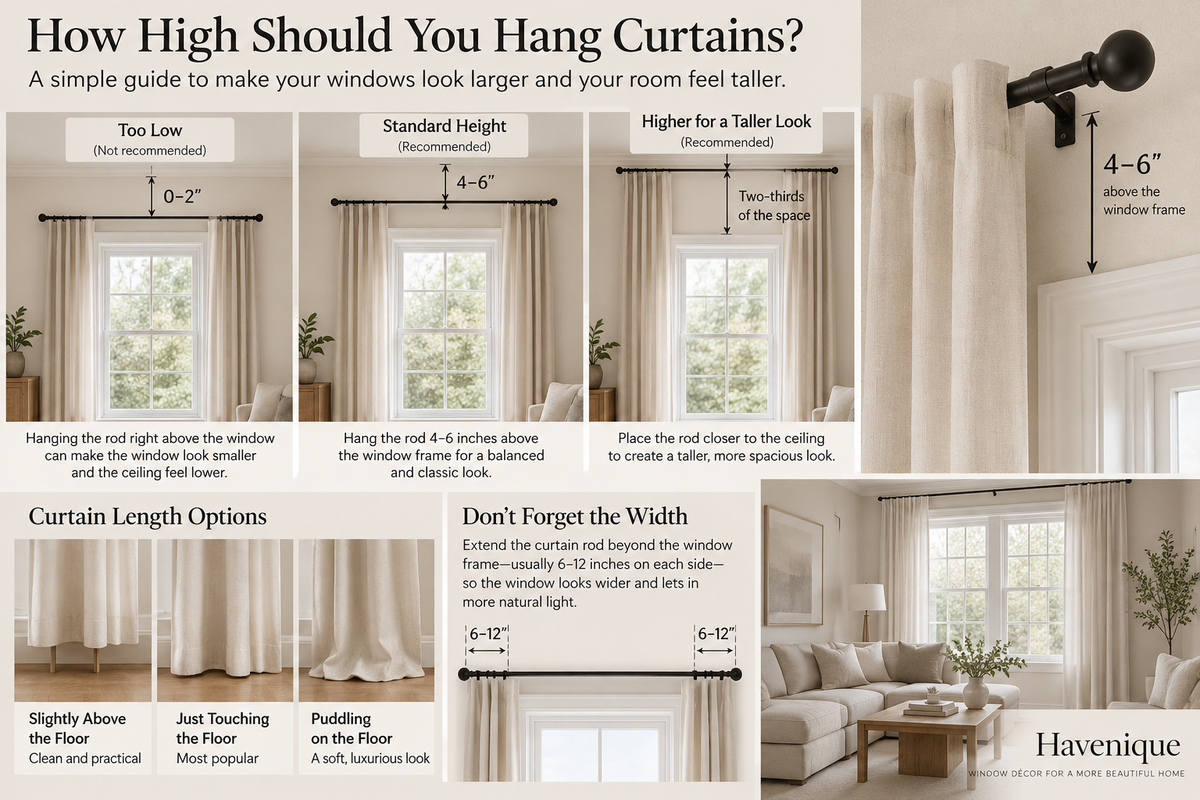 How High Should You Hang Curtains? A Simple Guide for Every Room