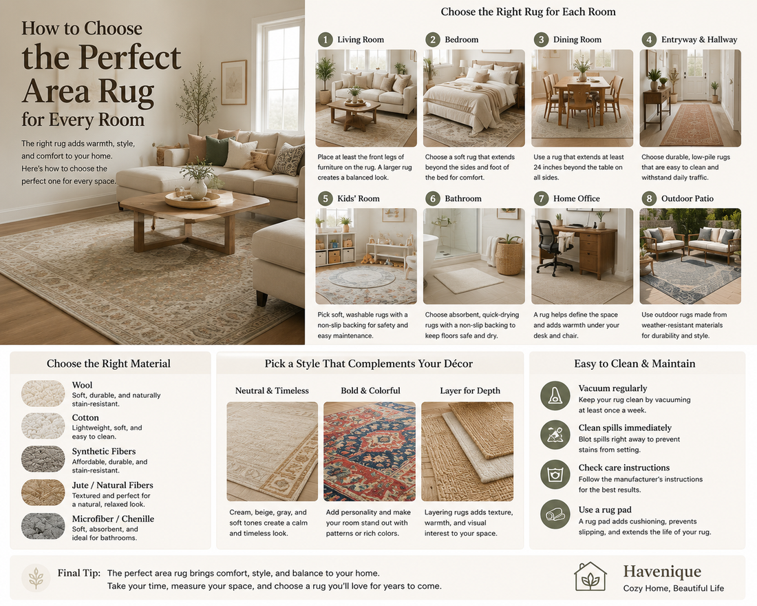How to Choose the Perfect Area Rug for Every Room