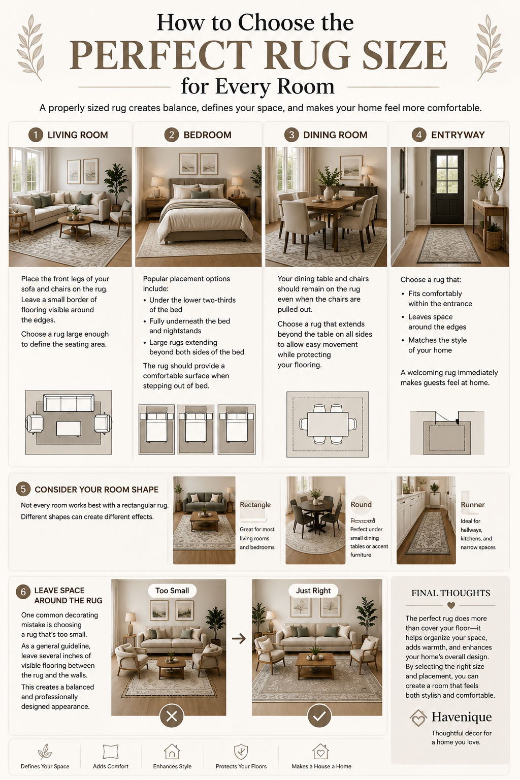 How to Choose the Perfect Rug Size for Every Room
