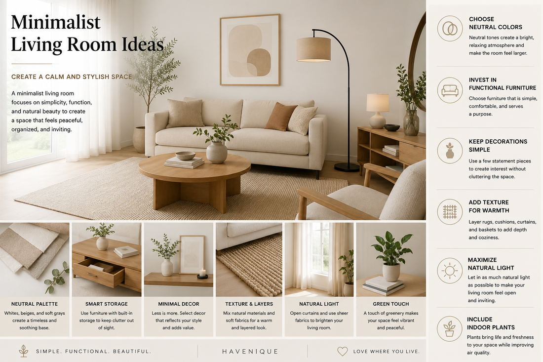 Minimalist Living Room Ideas: Create a Calm and Stylish Space