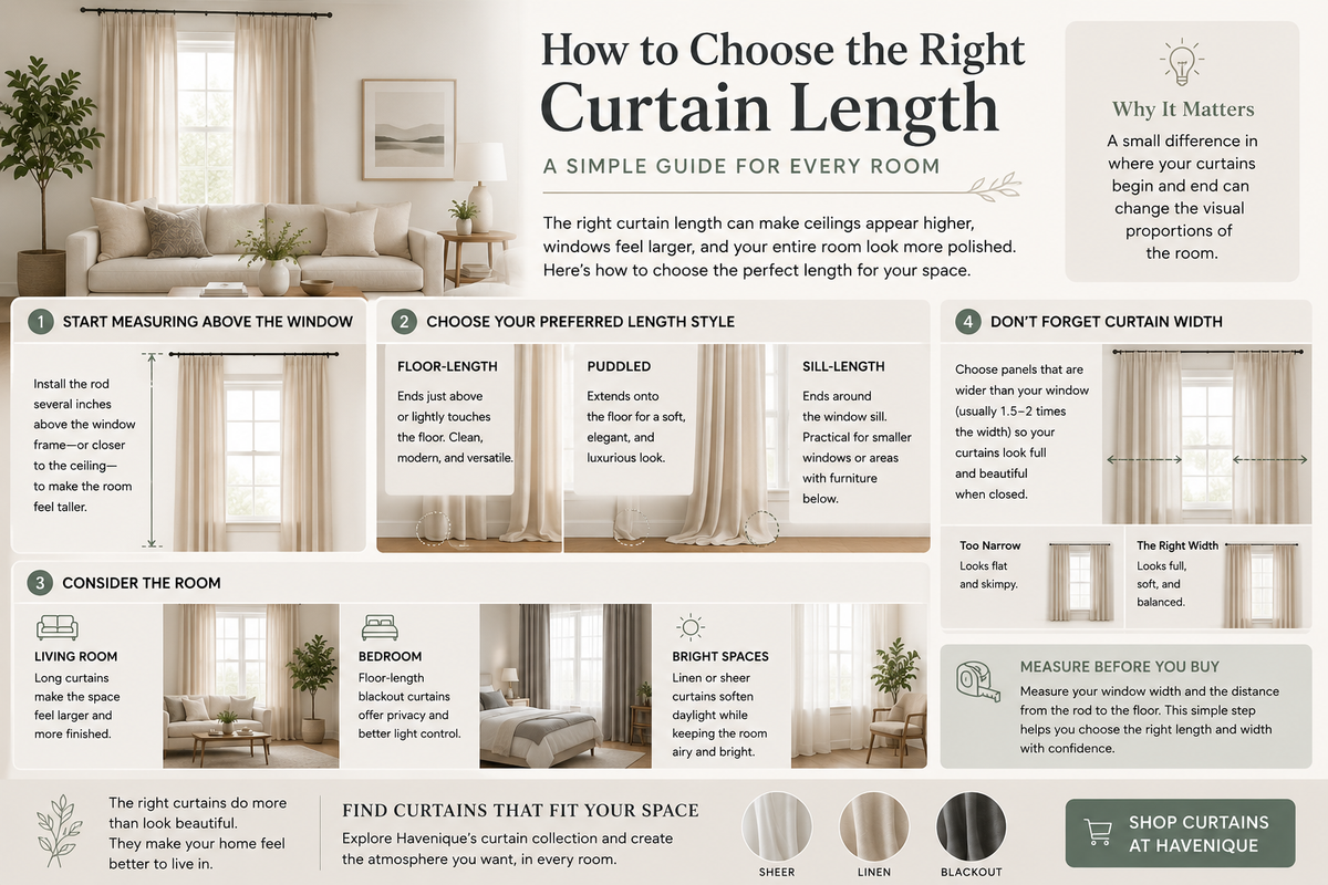 How to Choose the Right Curtain Length: A Simple Guide for Every Room