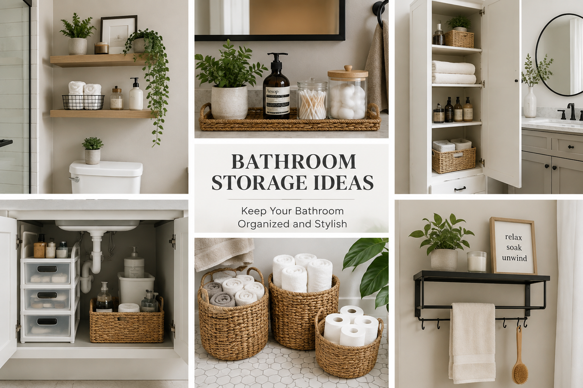 Bathroom Storage Ideas: Keep Your Bathroom Organized and Stylish