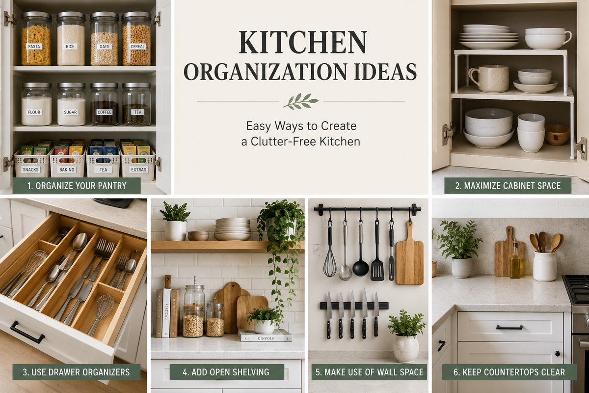 Kitchen Organization Ideas: Easy Ways to Create a Clutter-Free Kitchen