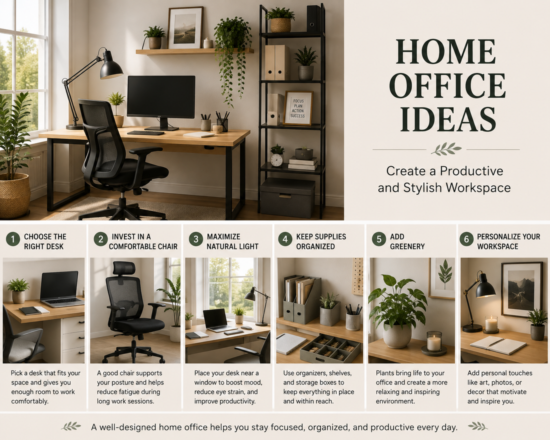 Home Office Ideas: Create a Productive and Stylish Workspace