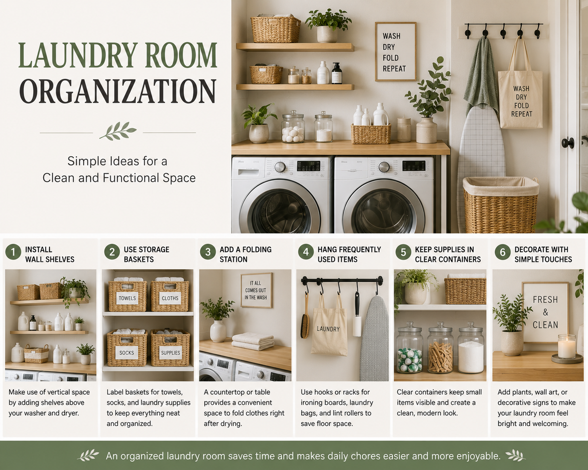 Laundry Room Organization: Simple Ideas for a Clean and Functional Space