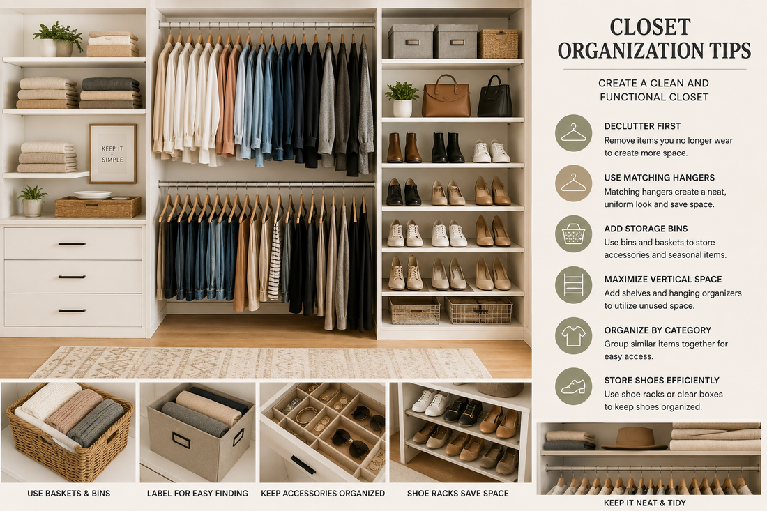 Closet Organization Tips: Create a Clean and Functional Closet