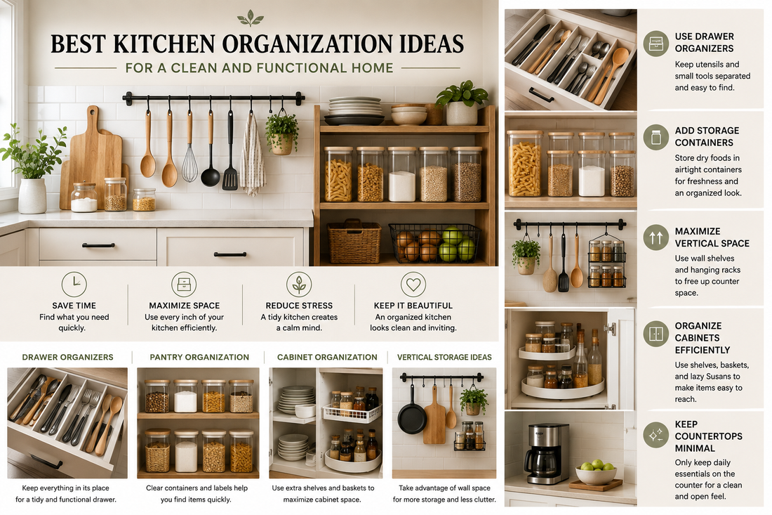 Best Kitchen Organization Ideas for a Clean and Functional Home