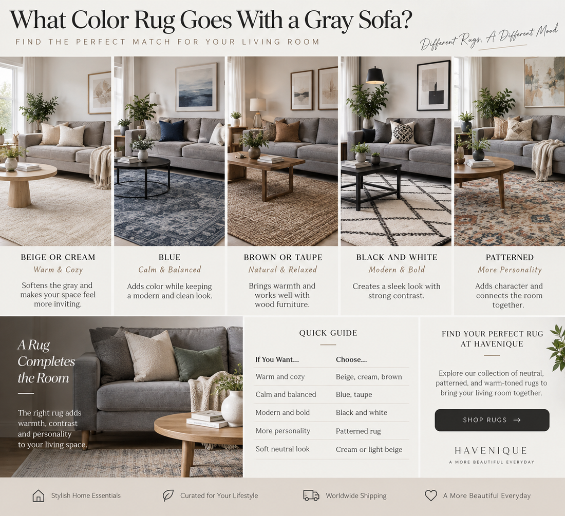 What Color Rug Goes With a Gray Sofa?