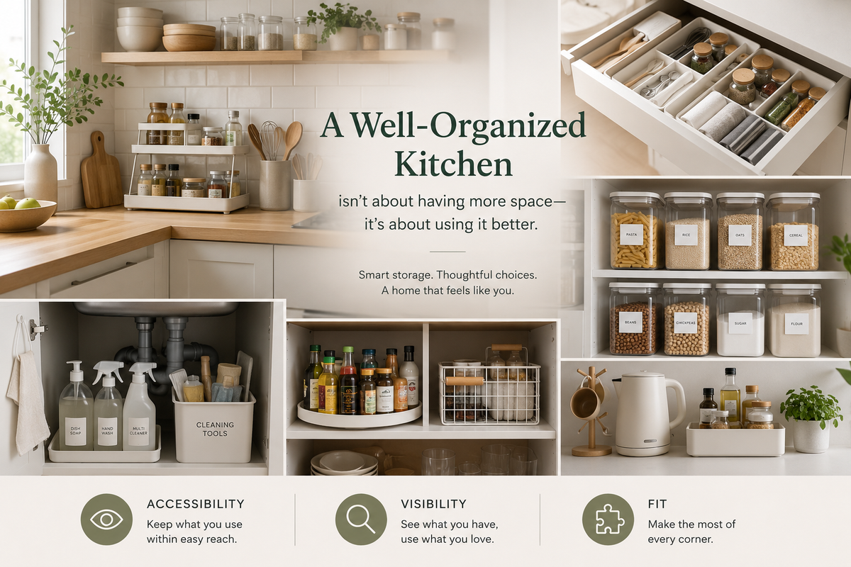 A Well-Organized Kitchen Isn’t About Having More Space — It’s About Using It Better