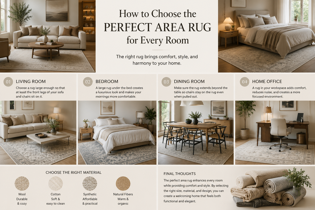 How to Choose the Perfect Area Rug for Every Room