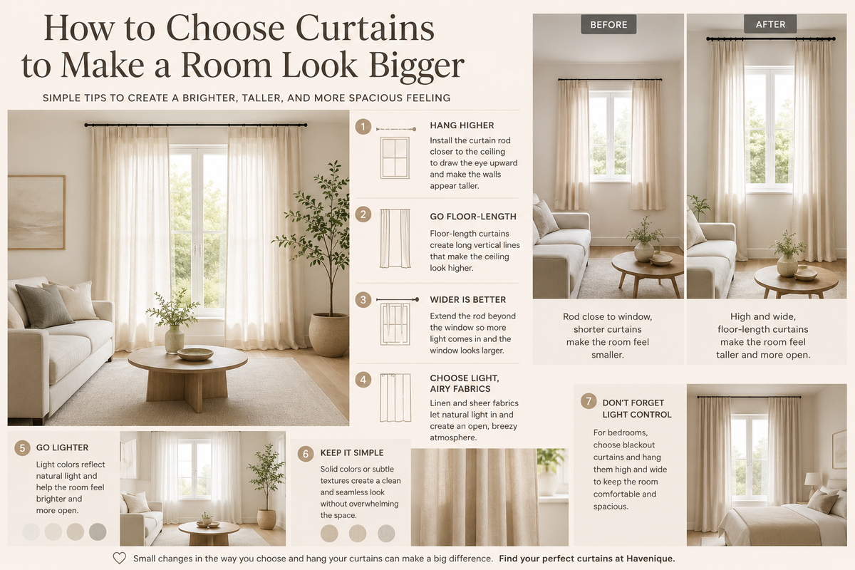 How to Choose Curtains to Make a Room Look Bigger