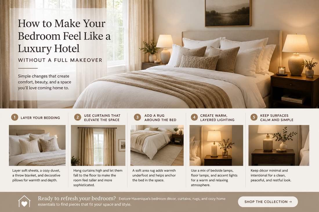 How to Make Your Bedroom Feel Like a Luxury Hotel Without a Full Makeover