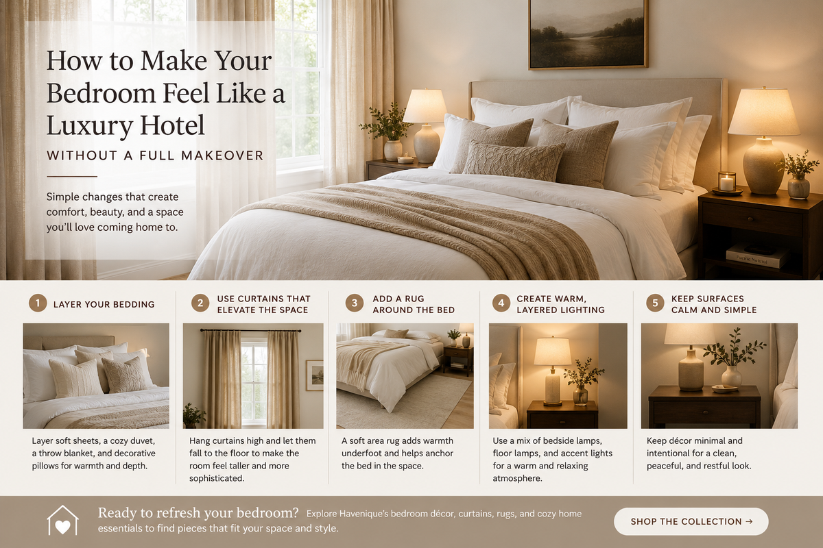 How to Make Your Bedroom Feel Like a Luxury Hotel Without a Full Makeover