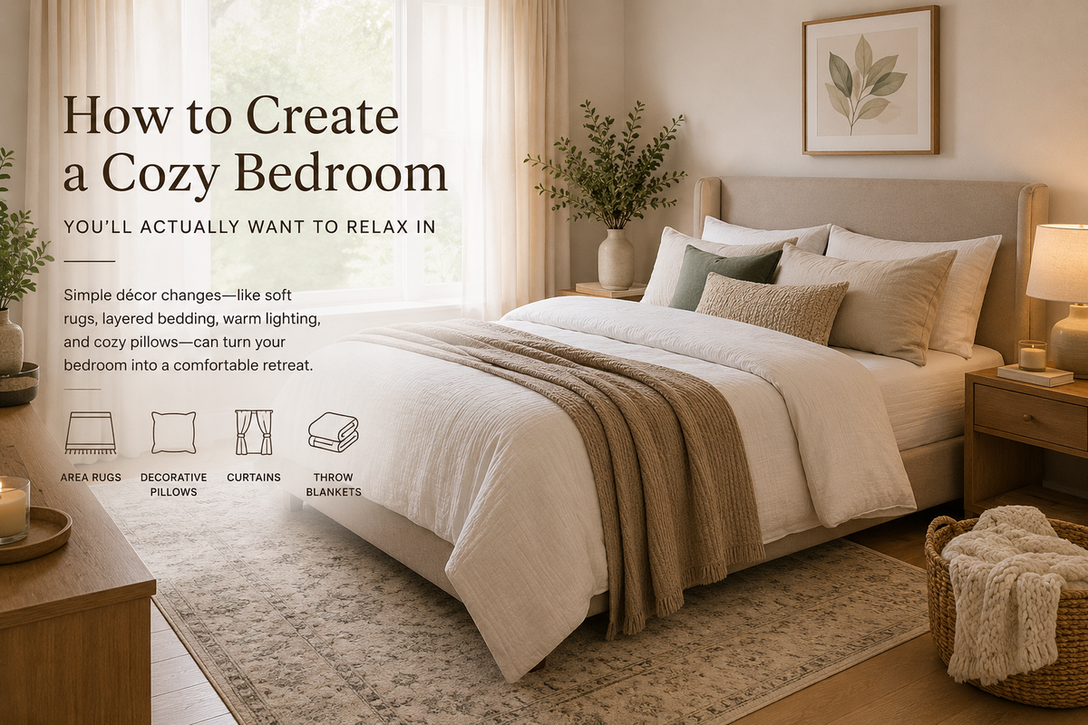 How to Create a Cozy Bedroom You’ll Actually Want to Relax In