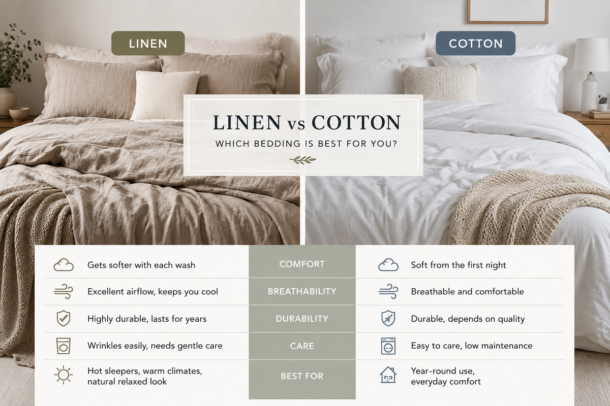 Linen vs Cotton Bedding: Which One Should You Buy?