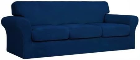 Easy-Going 4 Pieces Stretch Soft Couch Cover - Image 8