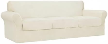 Easy-Going 4 Pieces Oversized Stretch Soft Couch Cover - Image 8