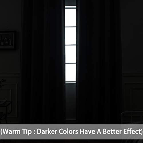 Yakamok Blackout Extra Wide Thermal Insulated Curtains, Total Shade Patio Door - Image 7