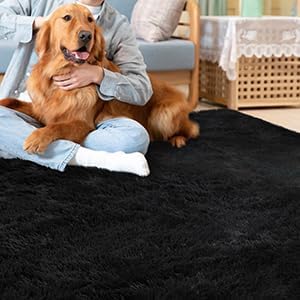 CAROMIO 10x13 Fluffy Area Rugs Extra Large Plush and Thick Faux Fur Shag Rug - Image 6