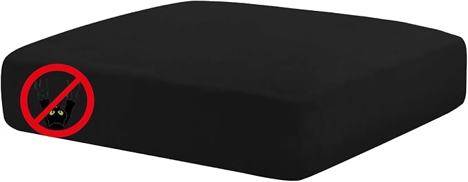 MAXIJIN Velvet Stretch Cushion Cover Fitted Couch Cushion Slipcovers 1 Pack Arm by MAXIJIN