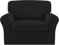Easy-Going 2 Pieces Microfiber Stretch Chair Slipcover – Spandex Soft Fitted by Easy-Going