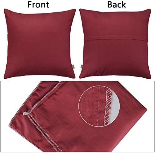 Thmyo 4-Pack 100% Cotton Comfortable Solid Decorative Throw Pillow Case - Image 6