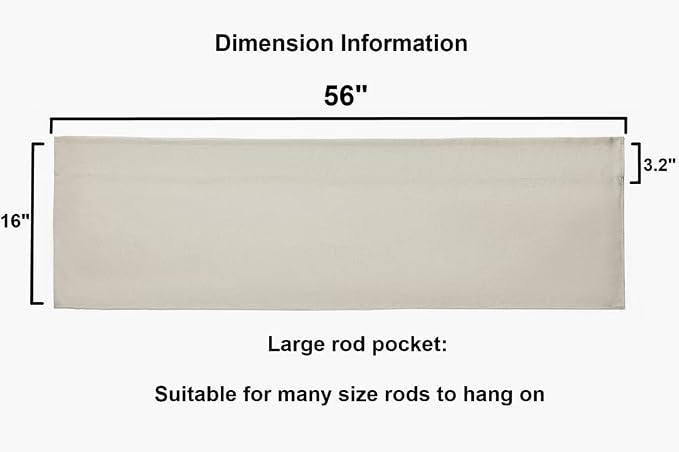 Jola's House 2 Pack Burlap Window Curtain Valances Farmhouse Style Window - Image 6