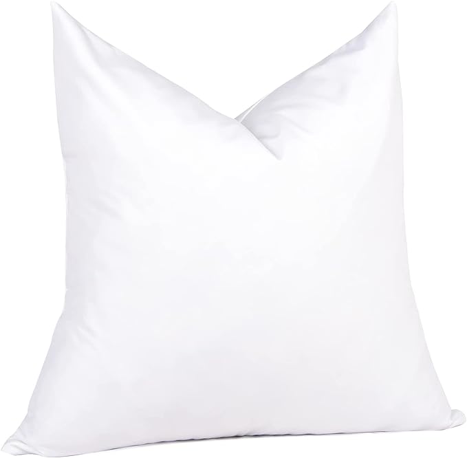 puredown® 28 x 28 Feather Down Throw Pillow Insert, 1 Pack Euro Pillow by Puredown