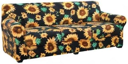 hyha Couch Cover, Floral Pattern, 4 Pieces, Sofa Slipcovers, - Image 9