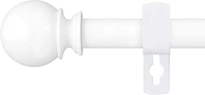 Curtain Rods for Windows 48 to 84 or 88 Inches Max by Poskena