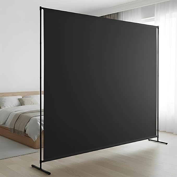 Room Divider, 72x72Inch Large Single Panel Privacy Screen by Unknown