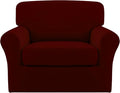 Easy-Going 2 Pieces Microfiber Stretch Chair Slipcover – Spandex Soft Fitted by Easy-Going