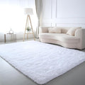 White Shag Area Rug 9x12 -Soft Large Rugs by CAIYUECS