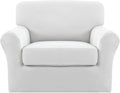 Easy-Going 2 Pieces Microfiber Stretch Chair Slipcover – Spandex Soft Fitted by Easy-Going