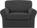 Easy-Going 2 Pieces Microfiber Stretch Chair Slipcover – Spandex Soft Fitted by Easy-Going