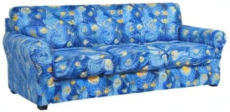 hyha Couch Cover, Floral Pattern, 4 Pieces, Sofa Slipcovers, - Image 9