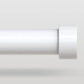 White Curtain Rods for Windows 36 to 176 Inch, Size:36-176 Inch by VOIIYCurtainRods