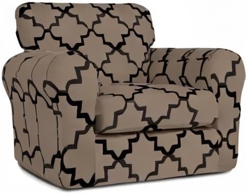 Easy-Going 2-Piece Stretch Couch Cover Print Fleece Sofa Slipcover, Micro Fiber - Image 8