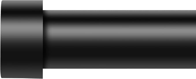 Black Curtain Rods for Windows 120 to 170 Inch, extra long drapery rod for by VOIIYCurtainRods