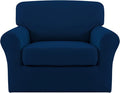 Easy-Going 2 Pieces Microfiber Stretch Chair Slipcover – Spandex Soft Fitted by Easy-Going