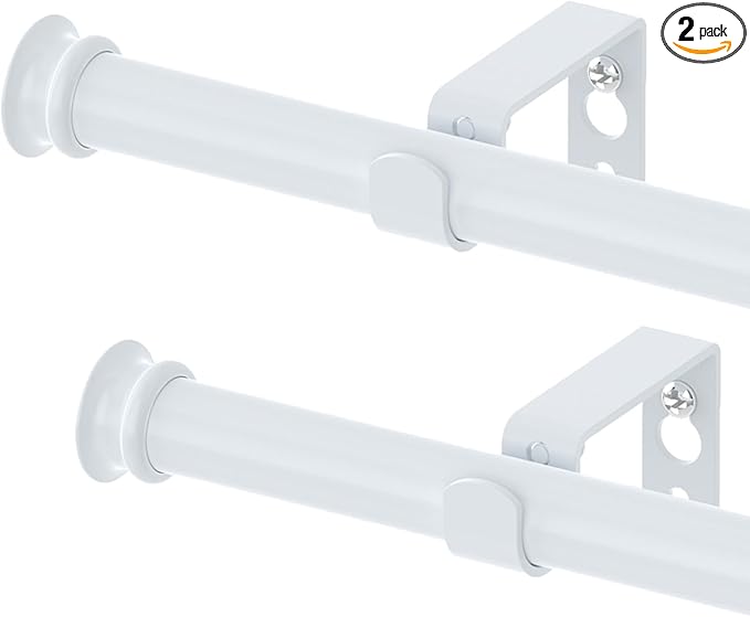 Curtain Rods 2 Pack 5/8 inch Black Curtain Rods by Alskarhem