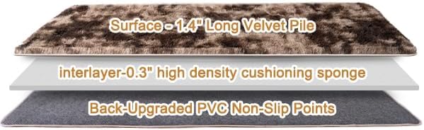 Fluffy Area Rugs for Living Room, Soft Shaggy Carpets for Living Room, Upgrade - Image 6