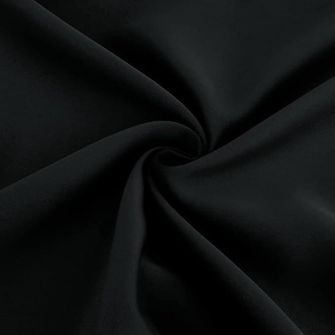 Diraysid Black Grommet Blackout Curtains - Image 6