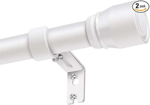 1” Diameter Curtain Rods Itself is 30 to 90 inch 2 Pack Fit 30-84 inch Window by Unknown