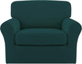 Easy-Going 2 Pieces Microfiber Stretch Chair Slipcover – Spandex Soft Fitted by Easy-Going