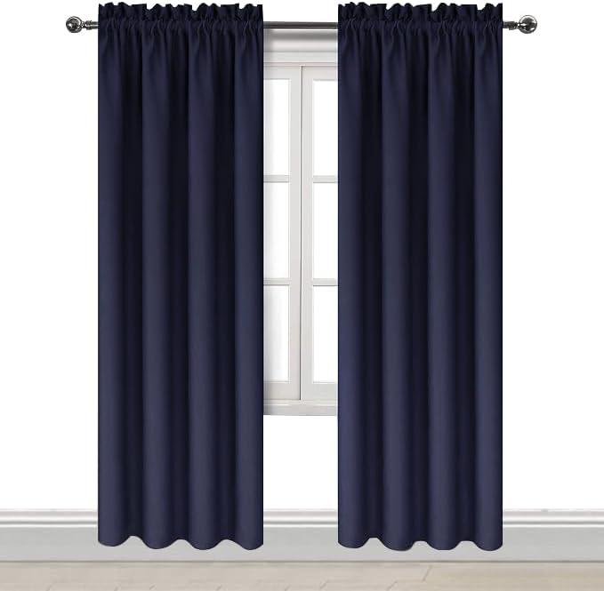 DWCN Blackout Curtains Room Darkening Thermal Insulated Bedroom Curtains Window - Image 9