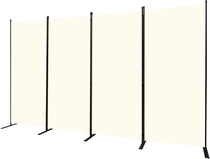 Room Divider 6FT Portable Room Dividers and Folding Privacy Screens, 4 Panel - Image 7