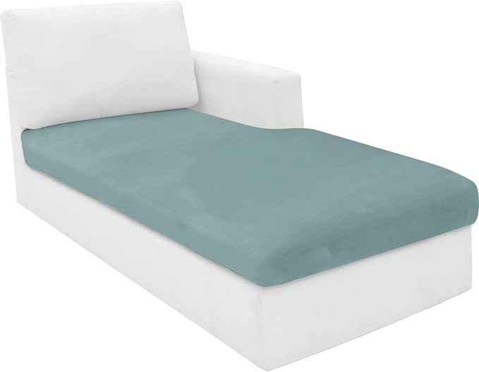 MAXIJIN 1 Piece Velvet Chaise Cover Stretch Sectional Couch Covers by MAXIJIN
