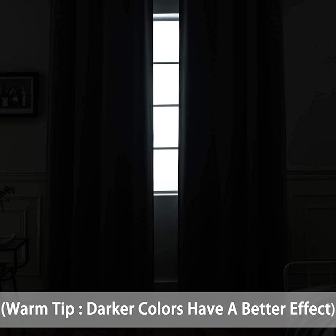 Yakamok Blackout Curtains Room Darkening Thermal Insulated Window Panels - Image 3