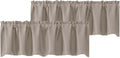 Chyhomenyc Stone Valances for Window, Room Darkening Short Curtains for Kitchen by Chyhomenyc